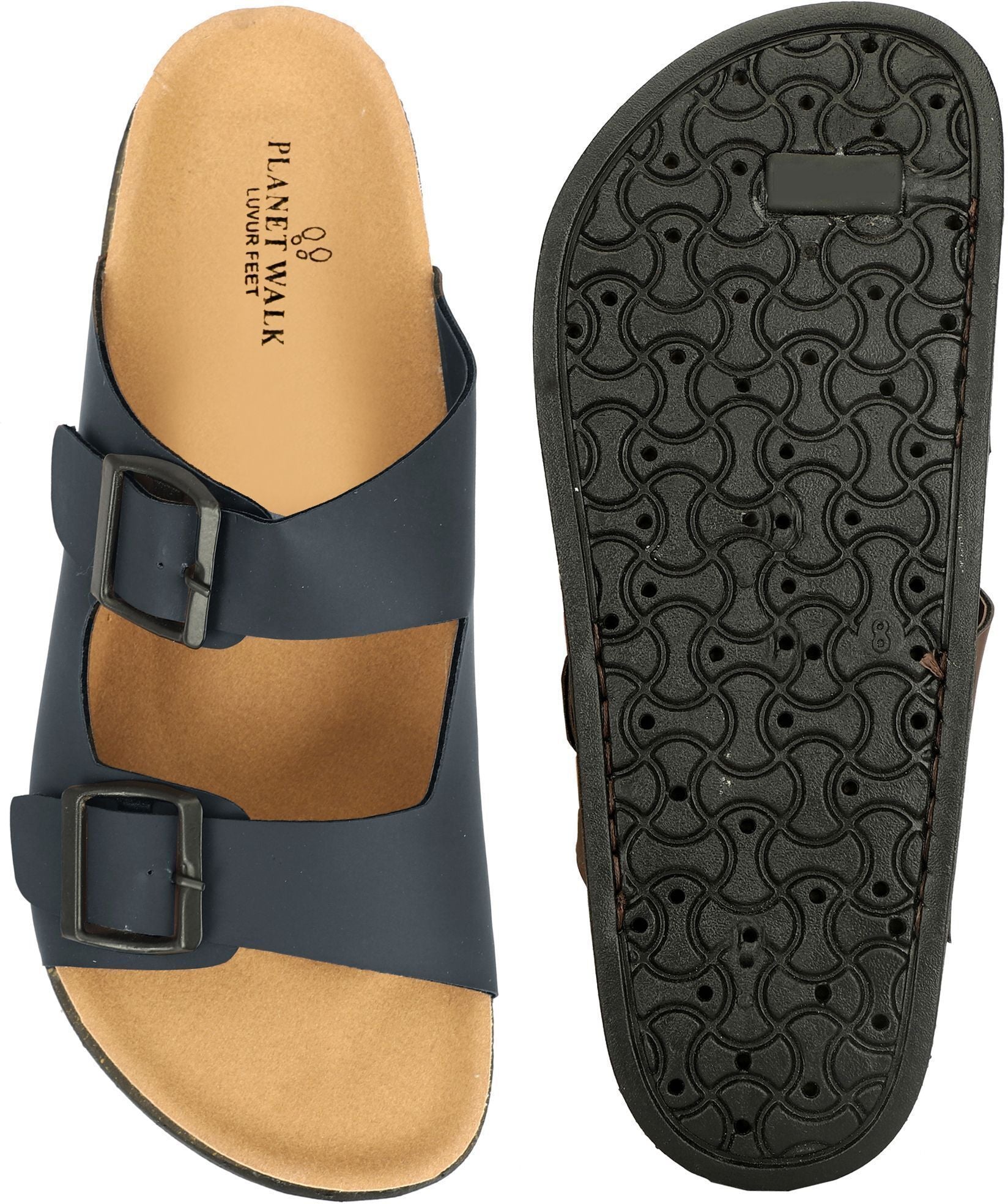 Planet Walk DBUCKLE Blue Sandals - Extra