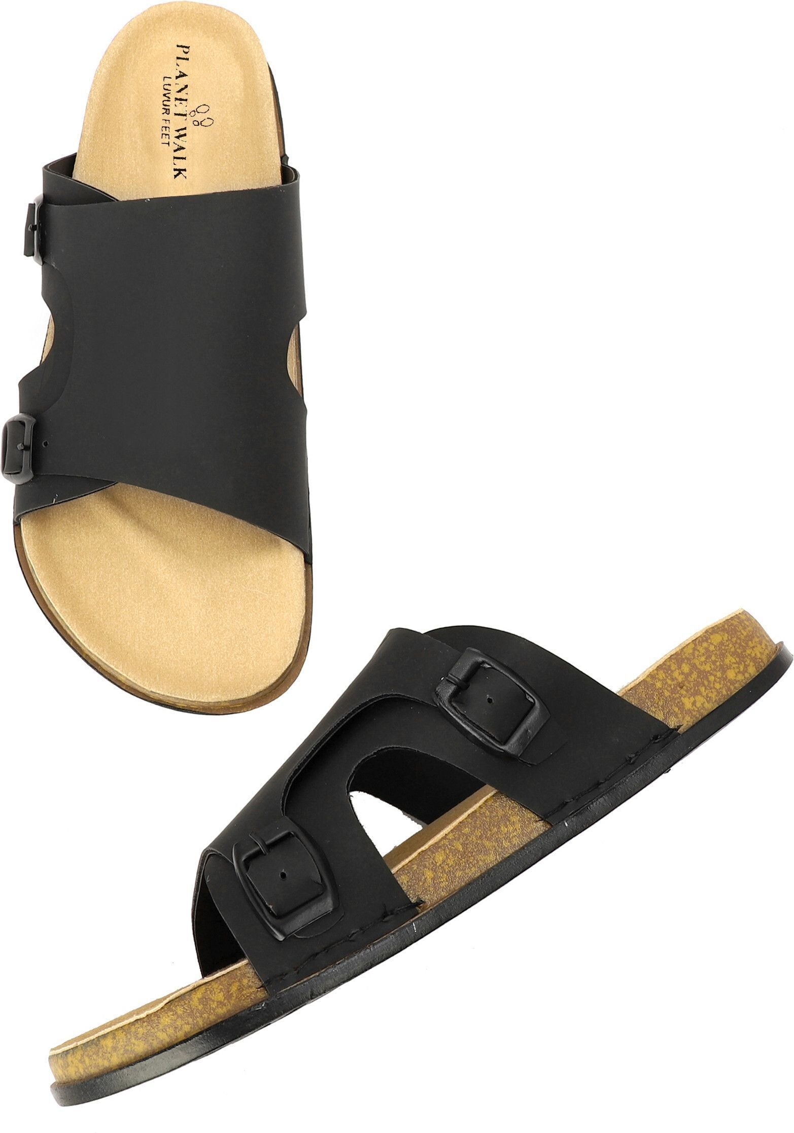 Planet Walk FCOVER Black Sandals - Lifestyle
