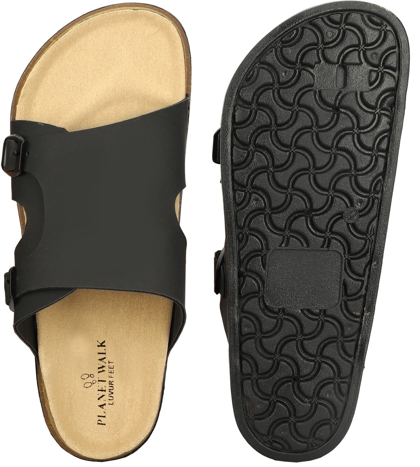 Planet Walk FCOVER Black Sandals - Detail