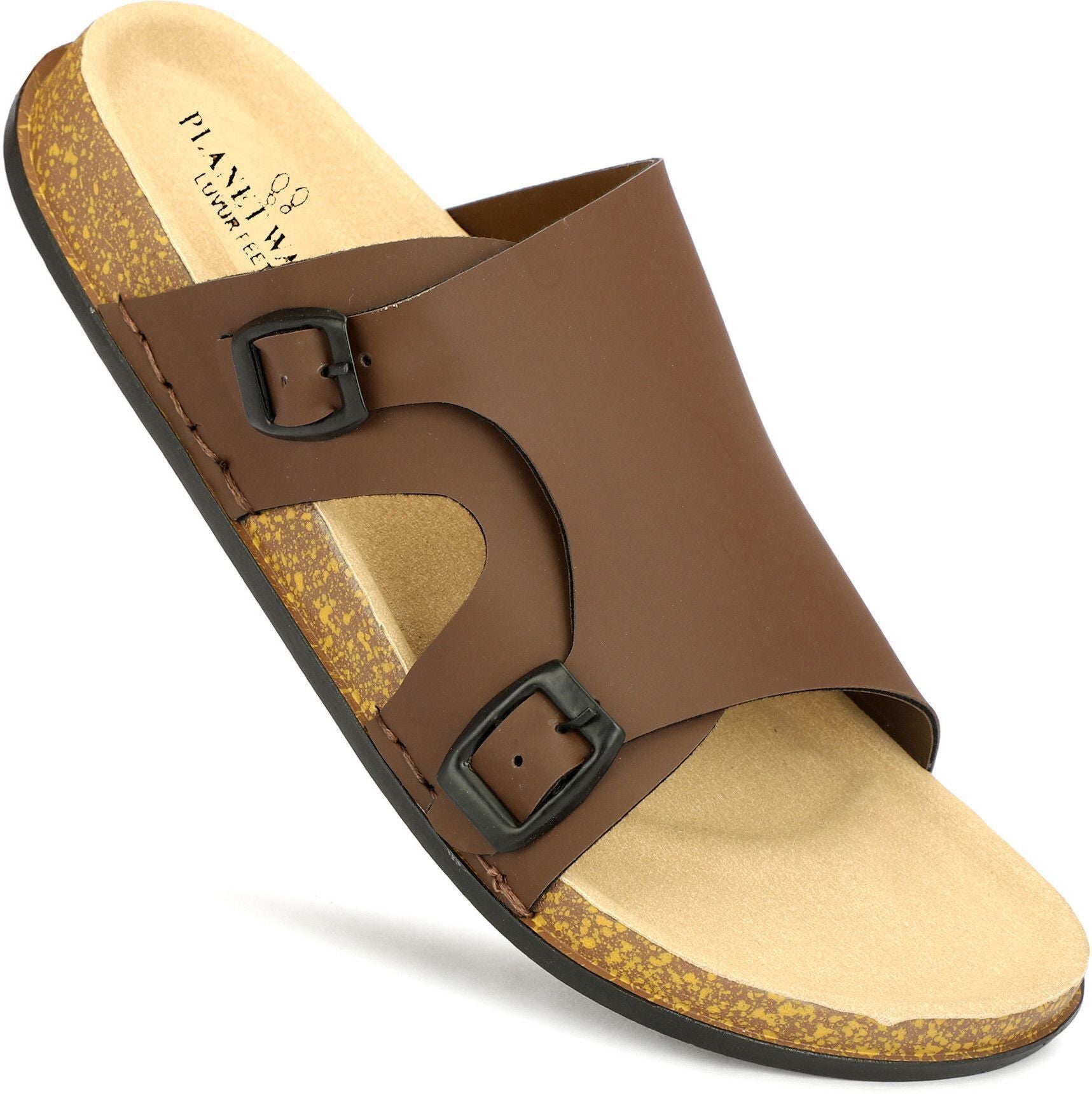 Planet Walk FCOVER Brown Sandals - Back