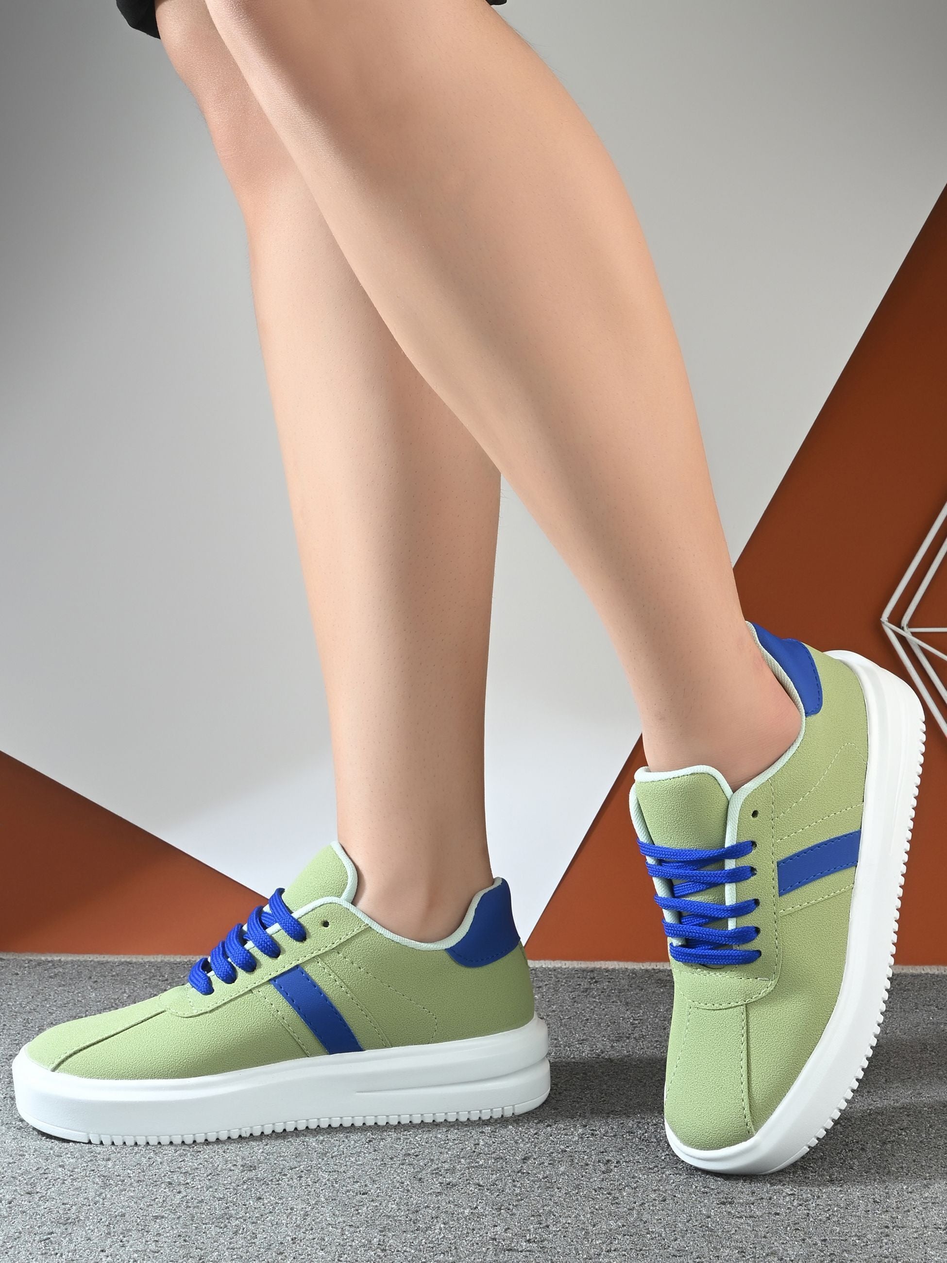 Planet Walk KICKS Sea Green Sneakers - Side