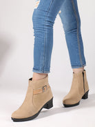 Planet Walk 1922 Cream Boots - Side