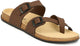 Planet Walk DIAGONAL Brown Sandals - Back