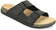 Planet Walk DBUCKLE Black Sandals - Back