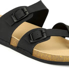 Planet Walk DIAGONAL Black Sandals - Detail