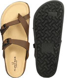 Planet Walk DIAGONAL Brown Sandals - Detail
