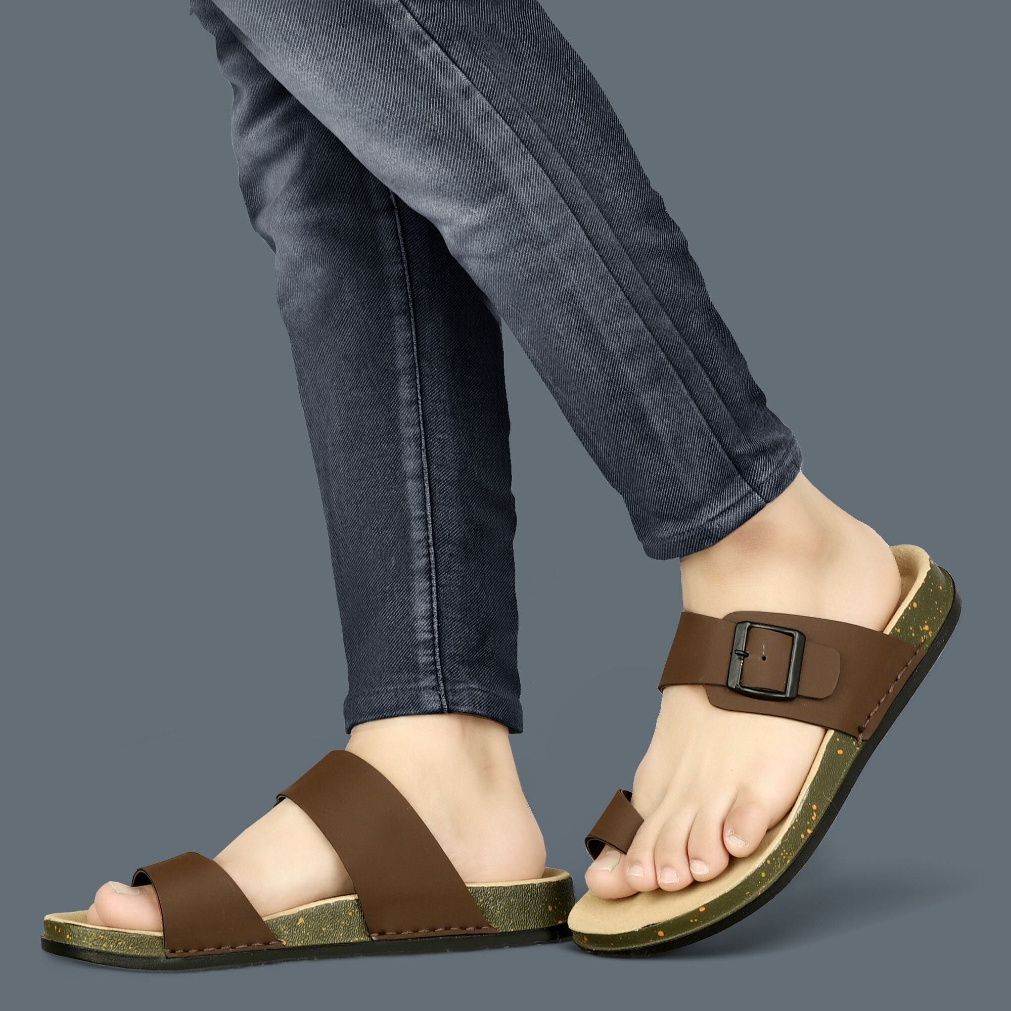 Planet Walk THUMB Brown Sandals - Side