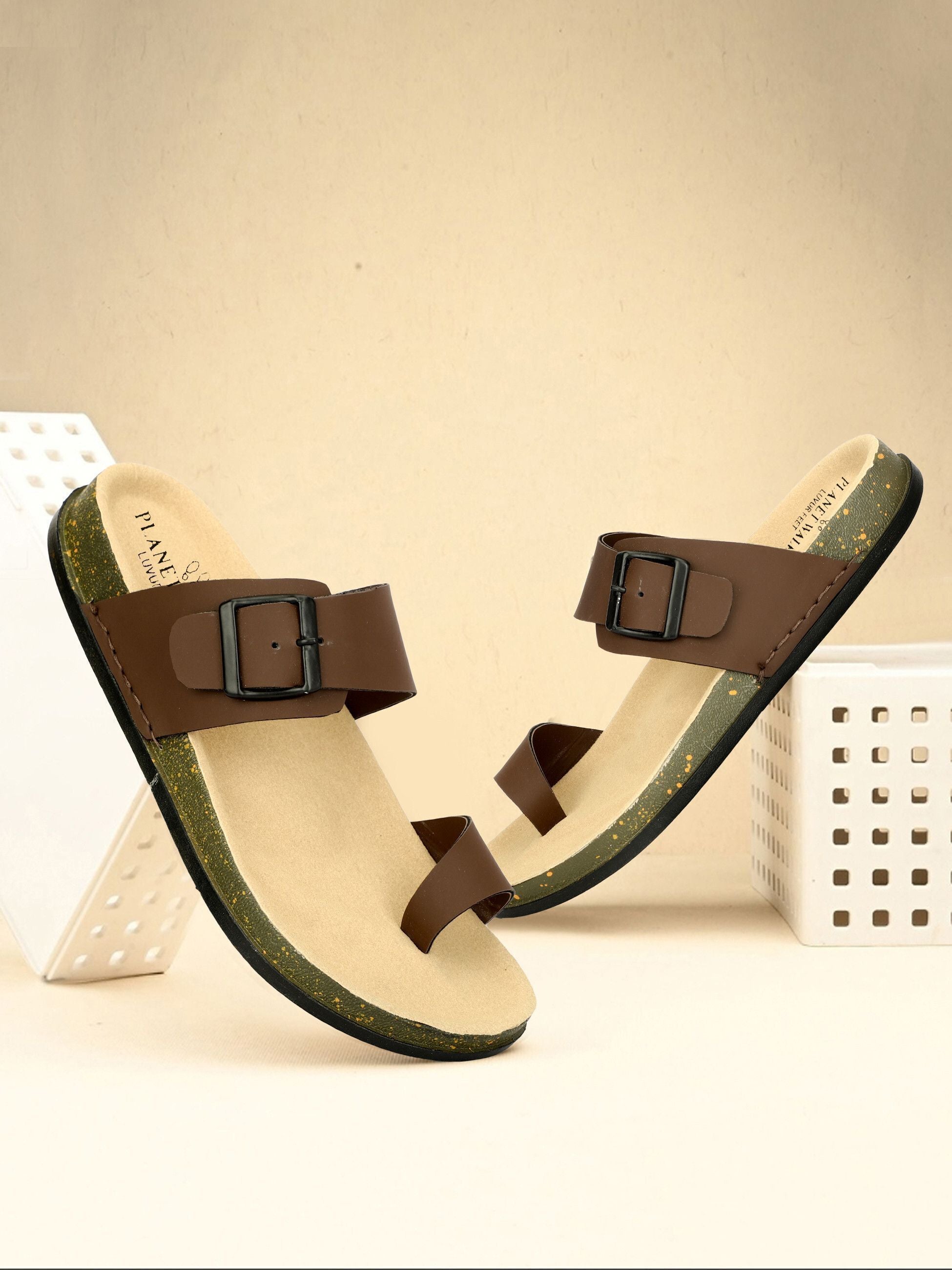 Planet Walk THUMB Brown Sandals - Main