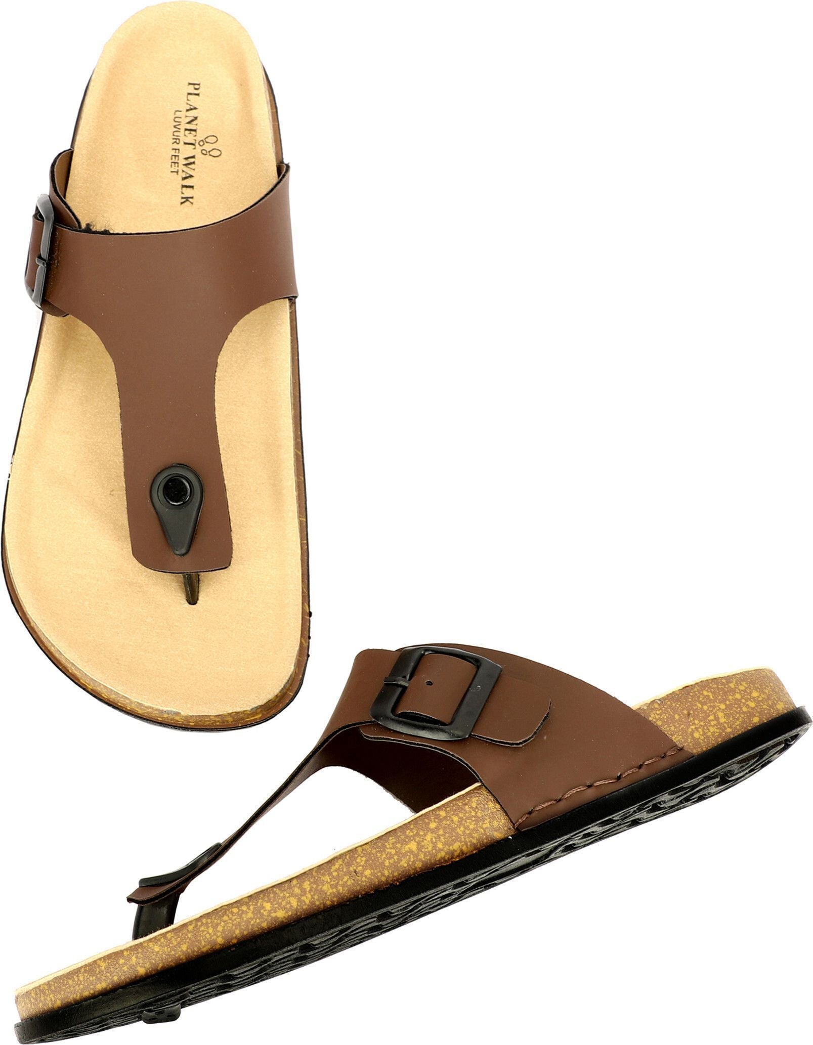 Planet Walk V Coffee Brown Sandals - Detail