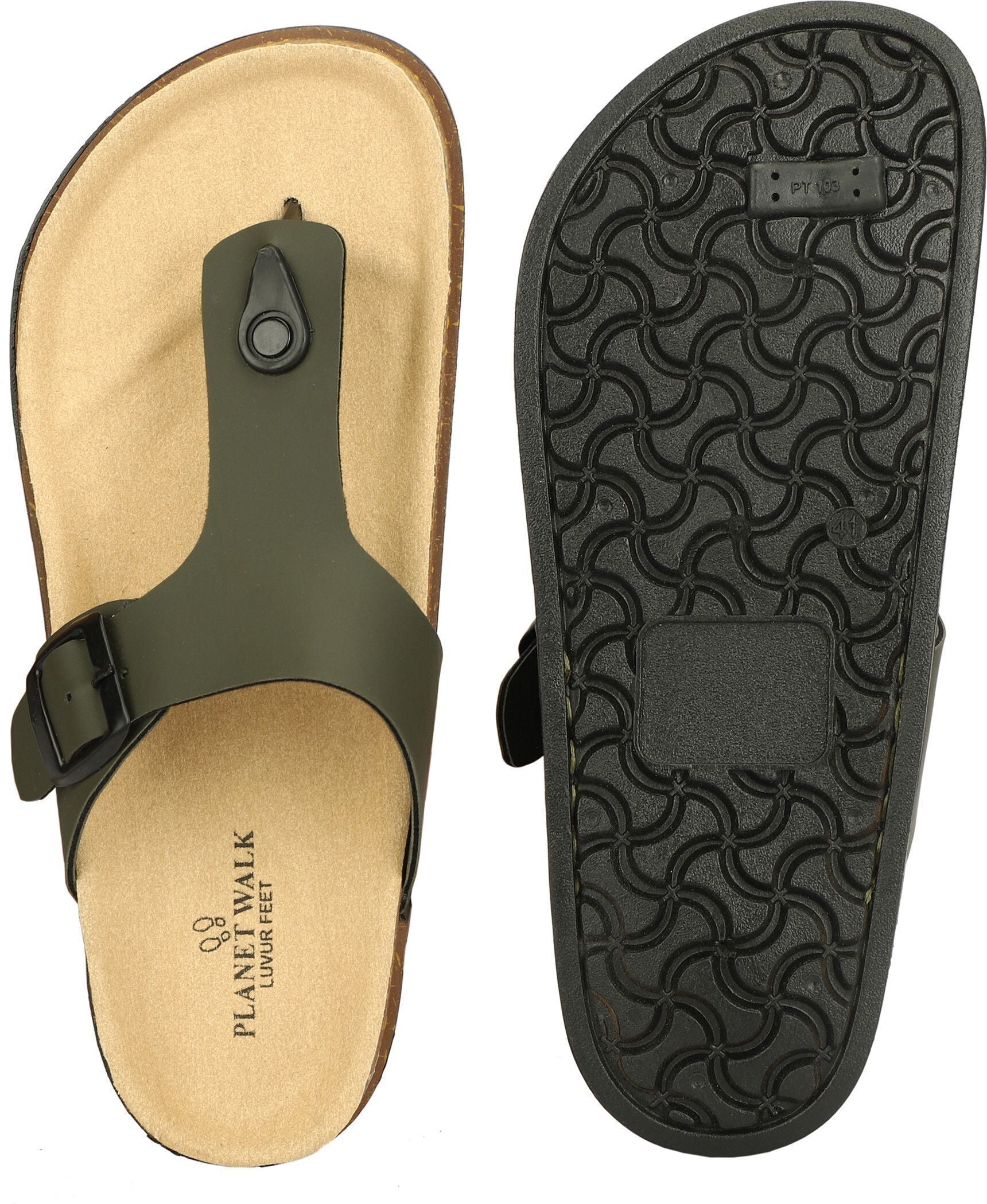 Planet Walk V Olive Sandals - Extra
