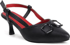 Planet Walk B66 Black Heels - Back