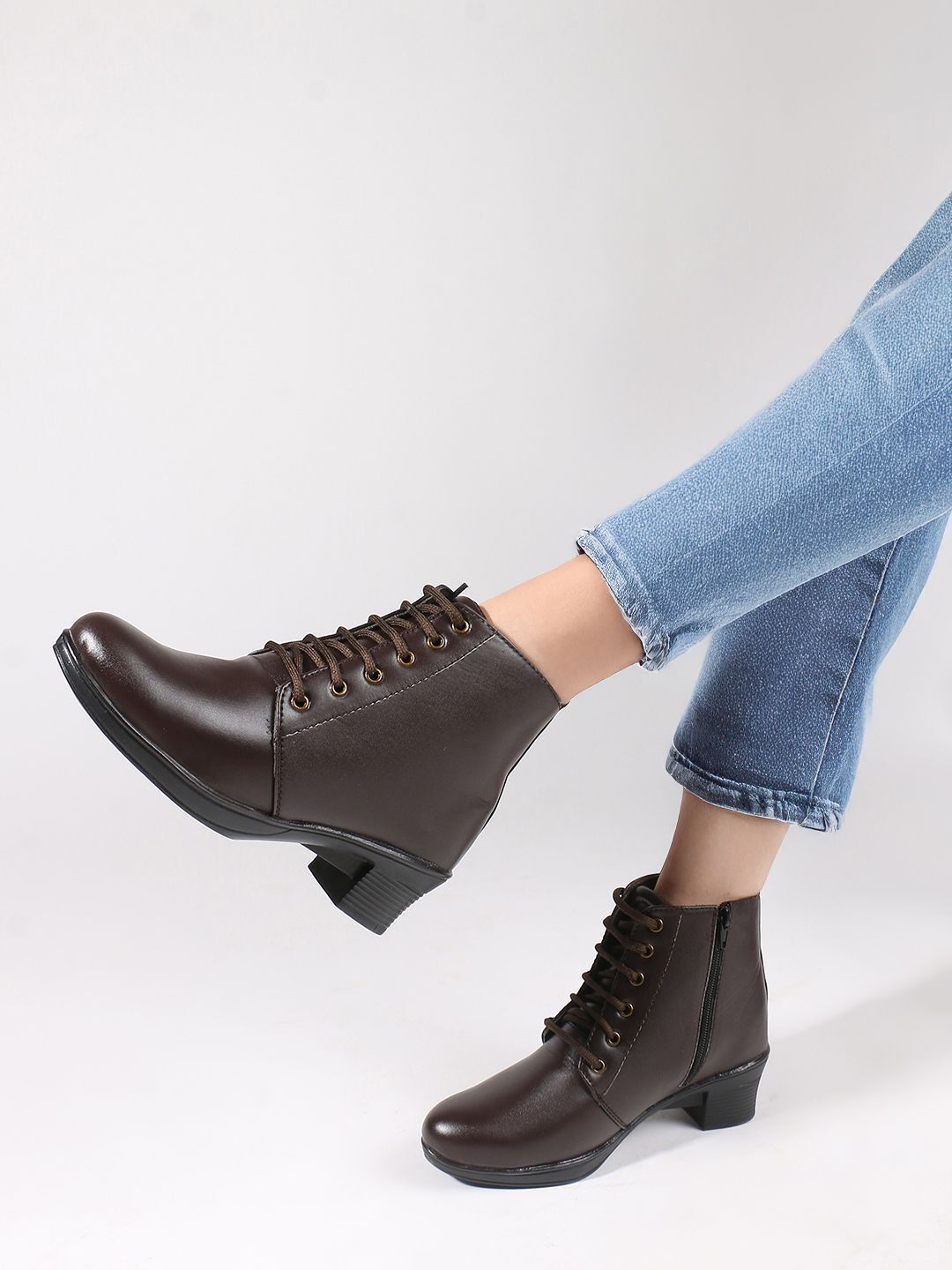 Planet Walk 1898 Brown Boots - Side