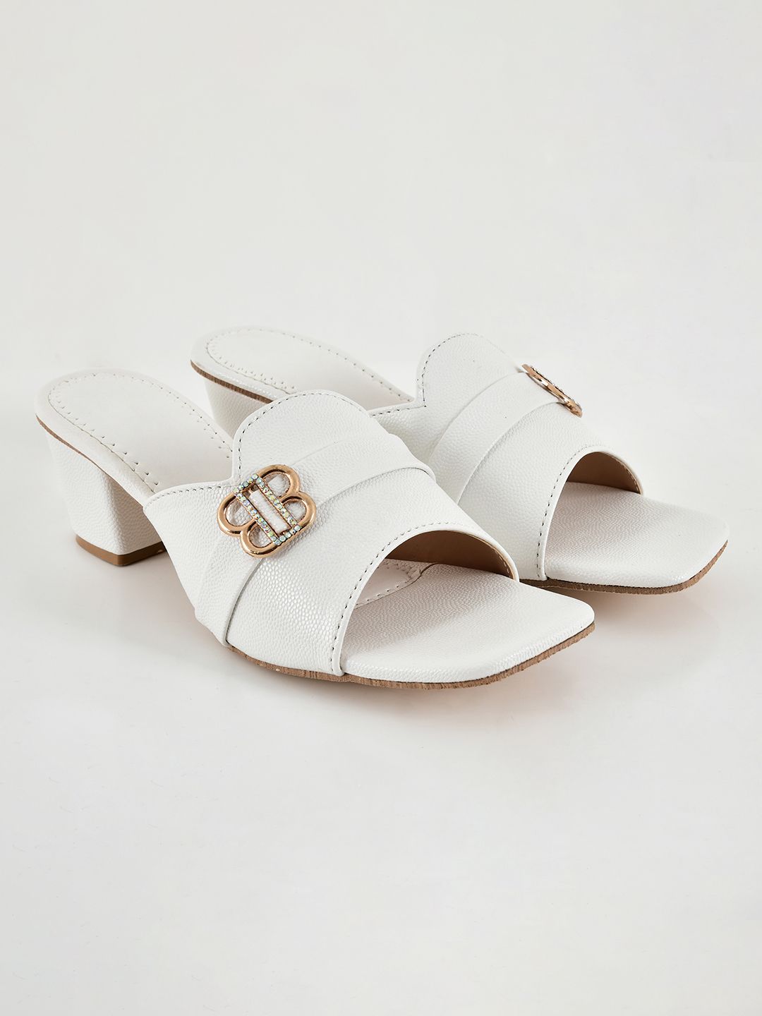 Planet Walk LILY 2154 White Heels - Detail