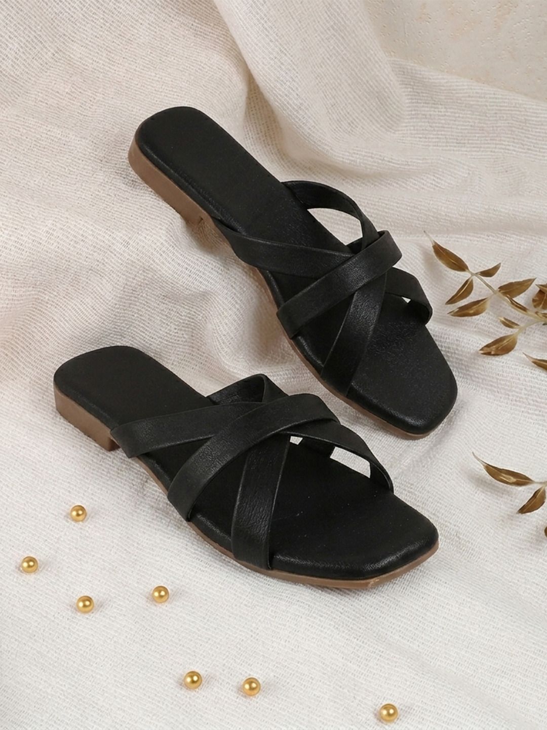 Planet Walk NORA 2107 Black Flats - Main