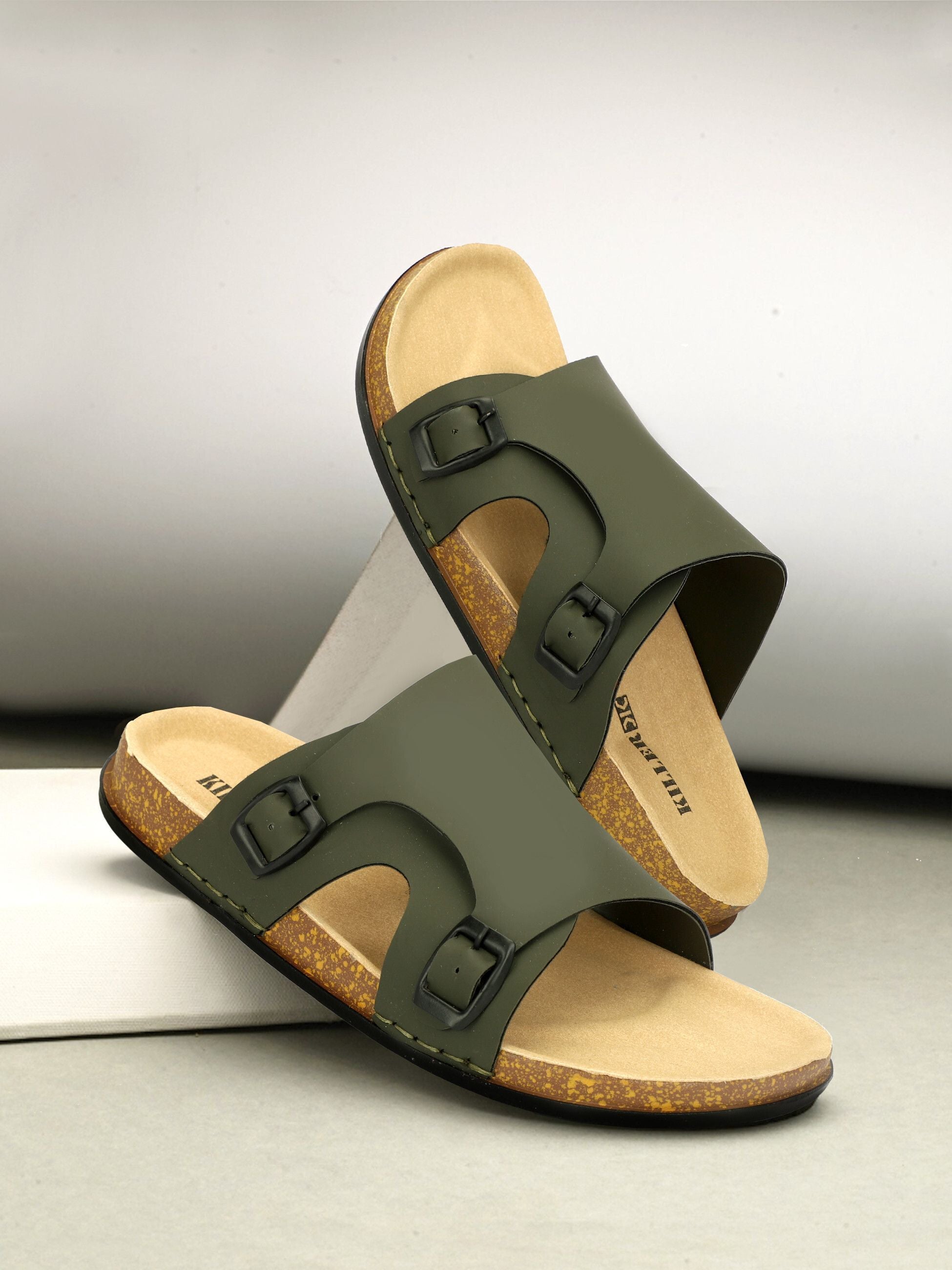 Planet Walk FCOVER Olive Sandals - Main
