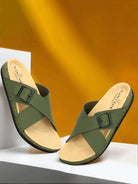 Planet Walk CROSS Olive Sandals - Main