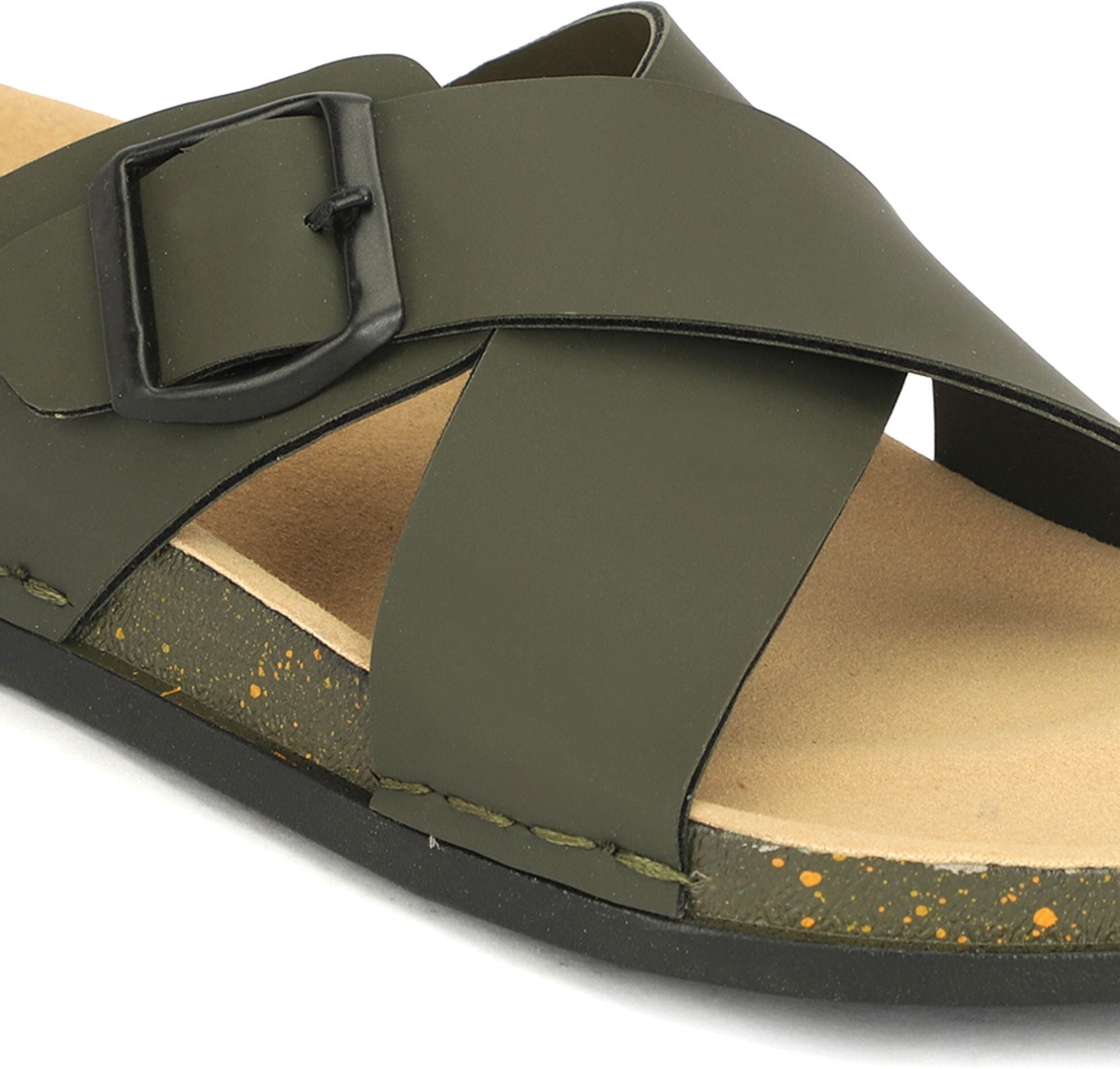 Planet Walk CROSS Olive Sandals - Lifestyle