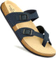 Planet Walk DIAGONAL Blue Sandals - Side