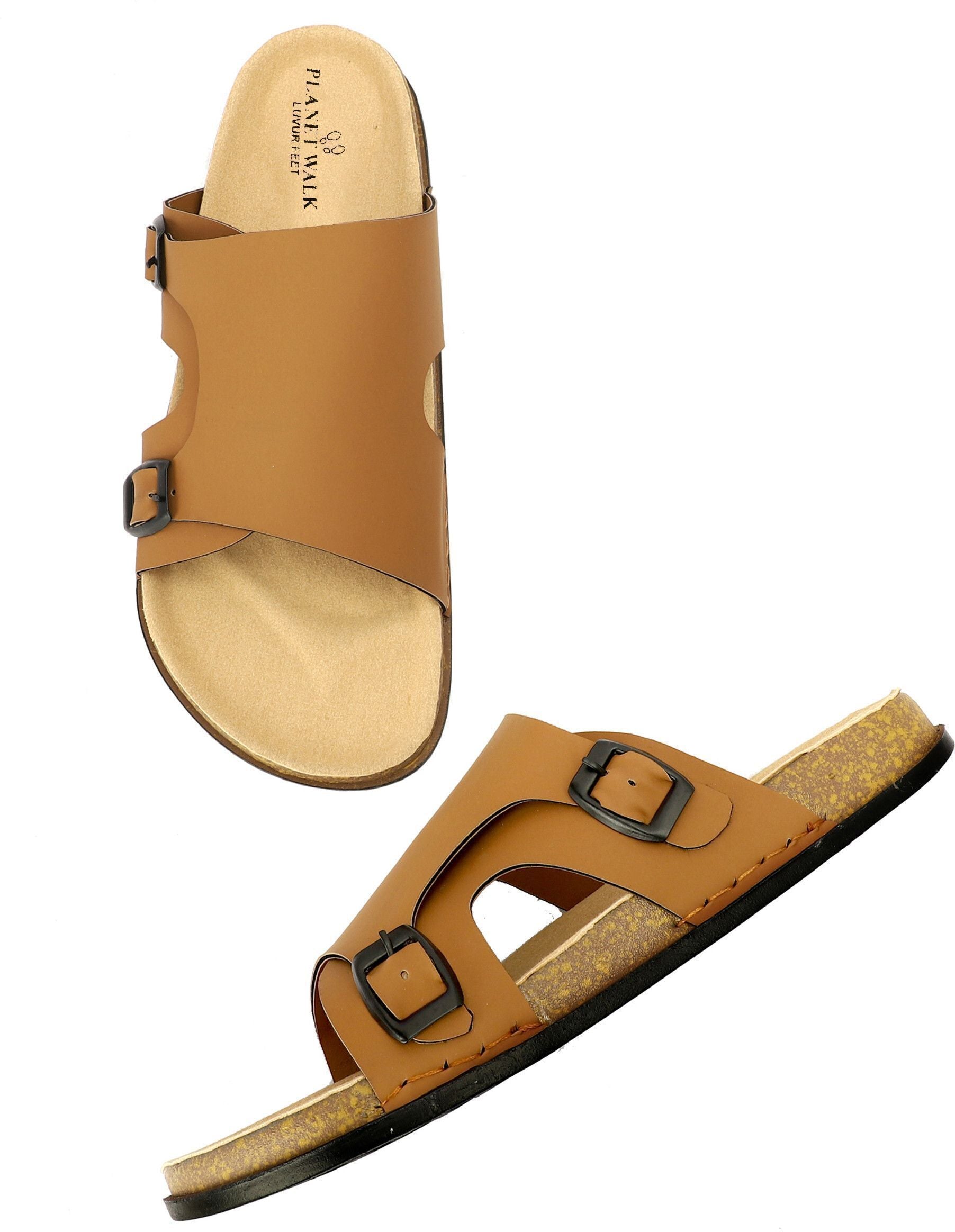 Planet Walk FCOVER Tan Sandals - Detail
