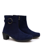 Planet Walk Suede Women's Ankle Boots - Navy view 5