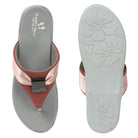 Planet Walk C4037555A Women's Flats - Peach view 5