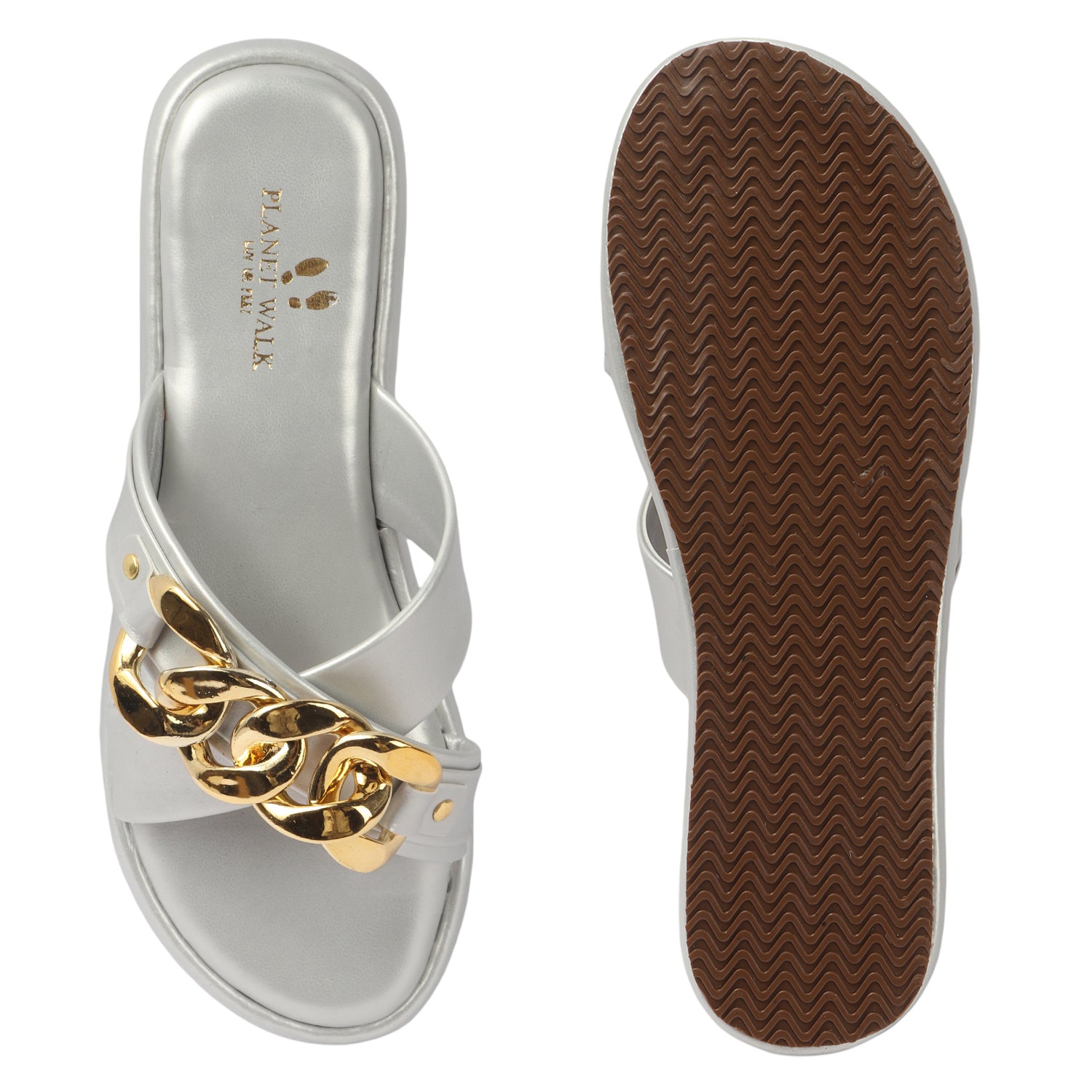Planet Walk F160 Women's Flats - Silver view 4