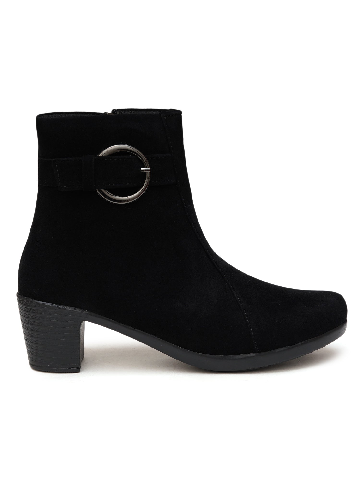 Planet Walk Suede Women's Ankle Boots - Black view 3