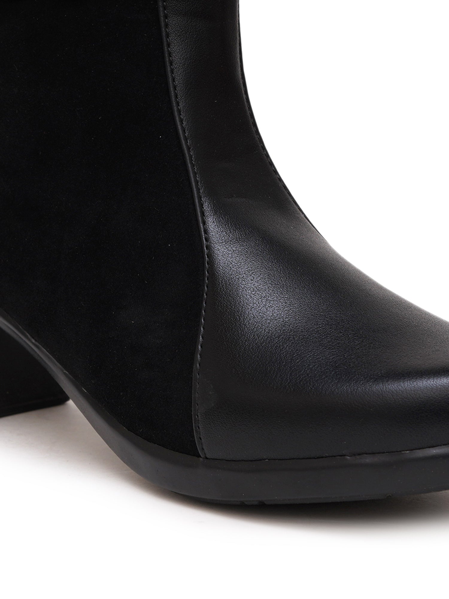 Planet Walk Luxe Suede Women's Ankle Boots - Black view 2