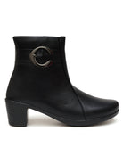 Planet Walk Inleather Women's Ankle Boots - Black view 3