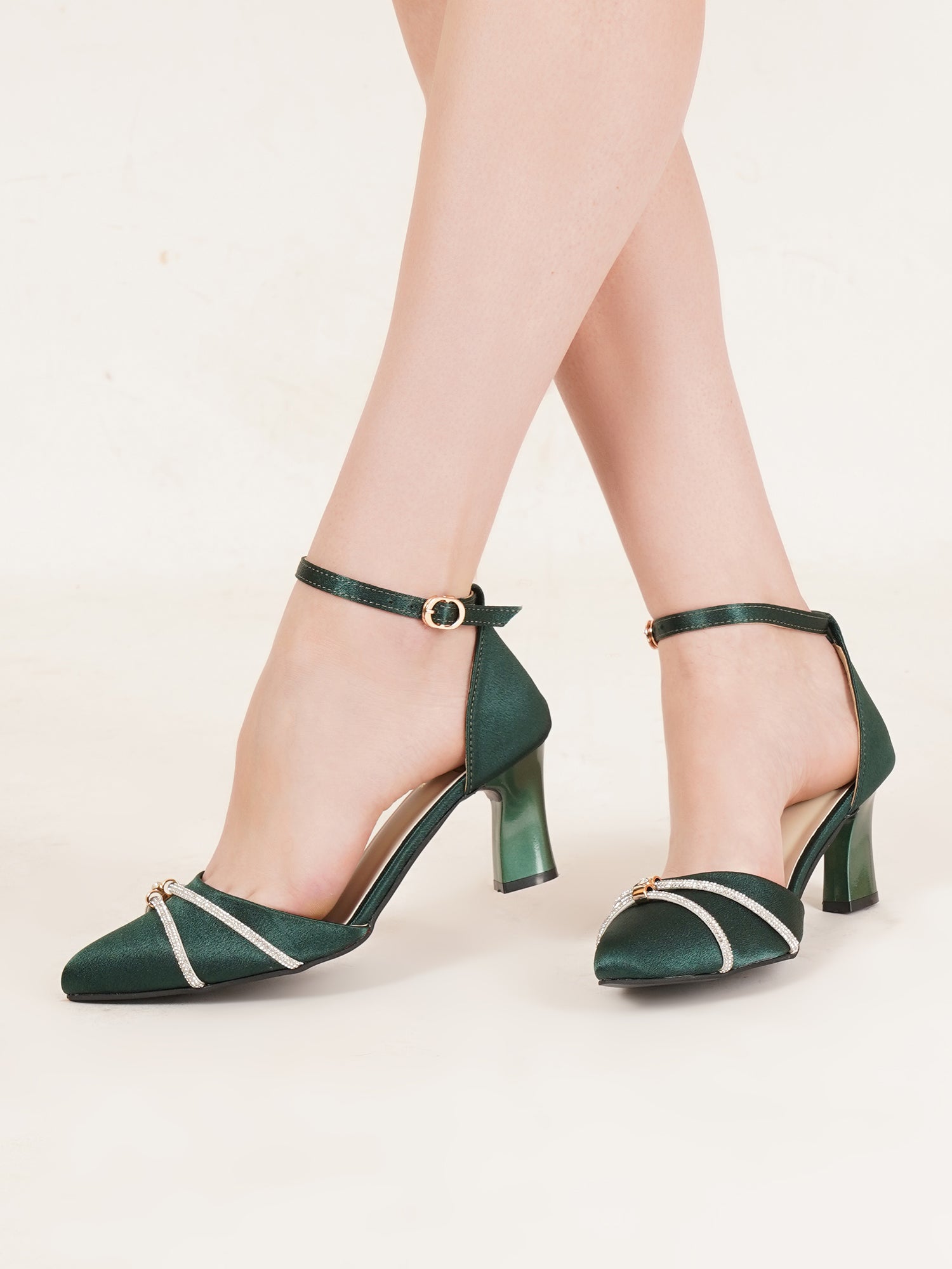 Planet Walk B012 Women's Heels - Green