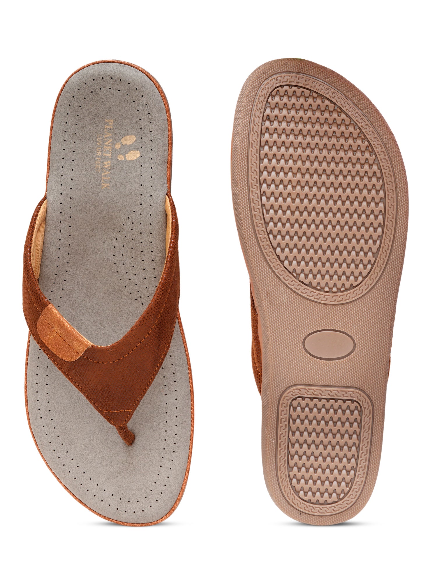 Planet Walk 42021223A Women's Flats - Tan view 6