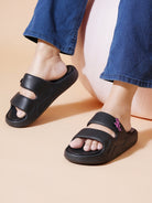 Planet Walk 150924 Women's Flip-Flops - Black view 2