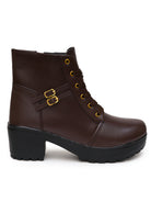 Planet Walk 250924 2 Women's Ankle Boots - Brown view 3