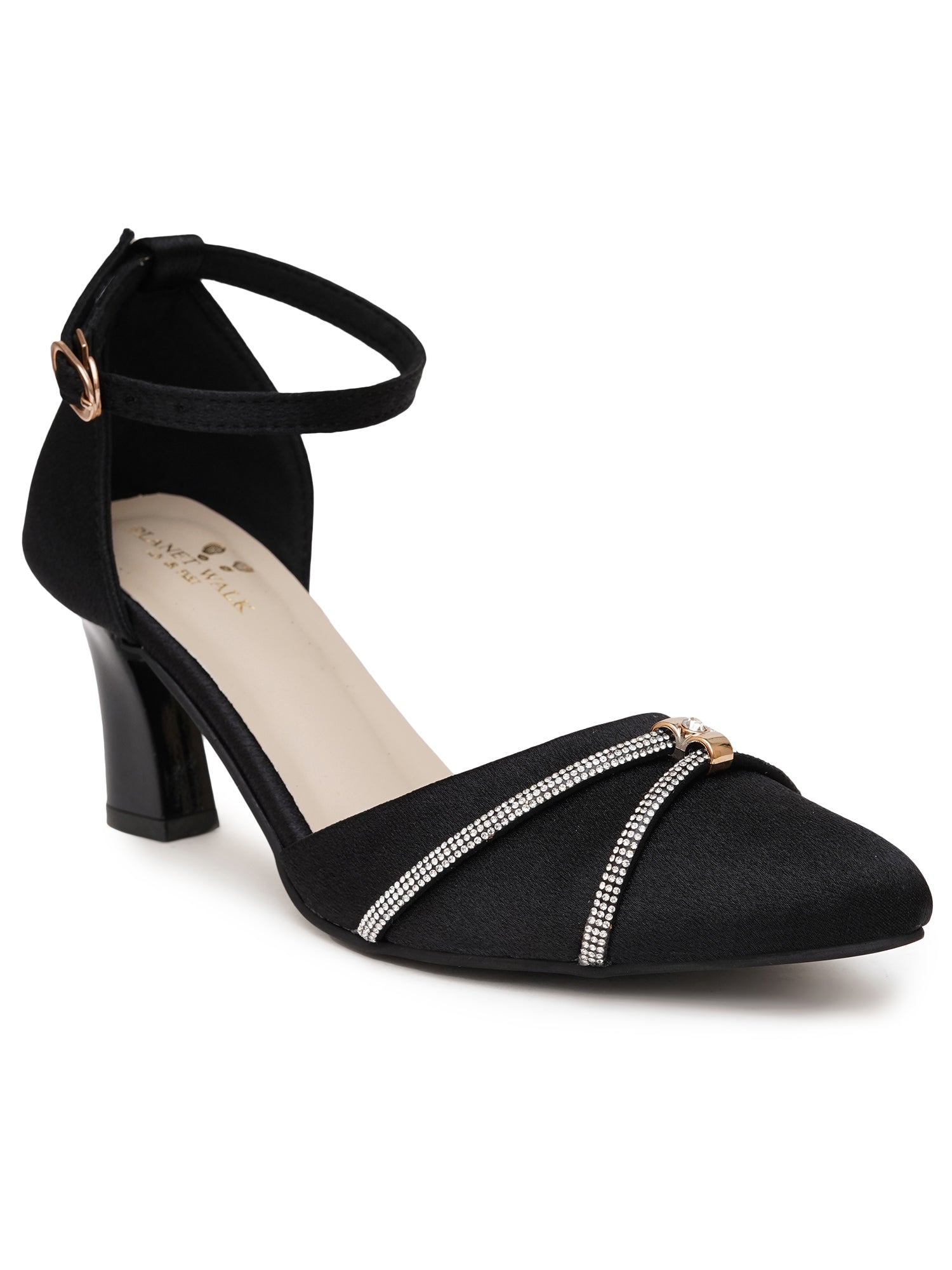 Planet Walk B012 Women's Heels - Black view 4