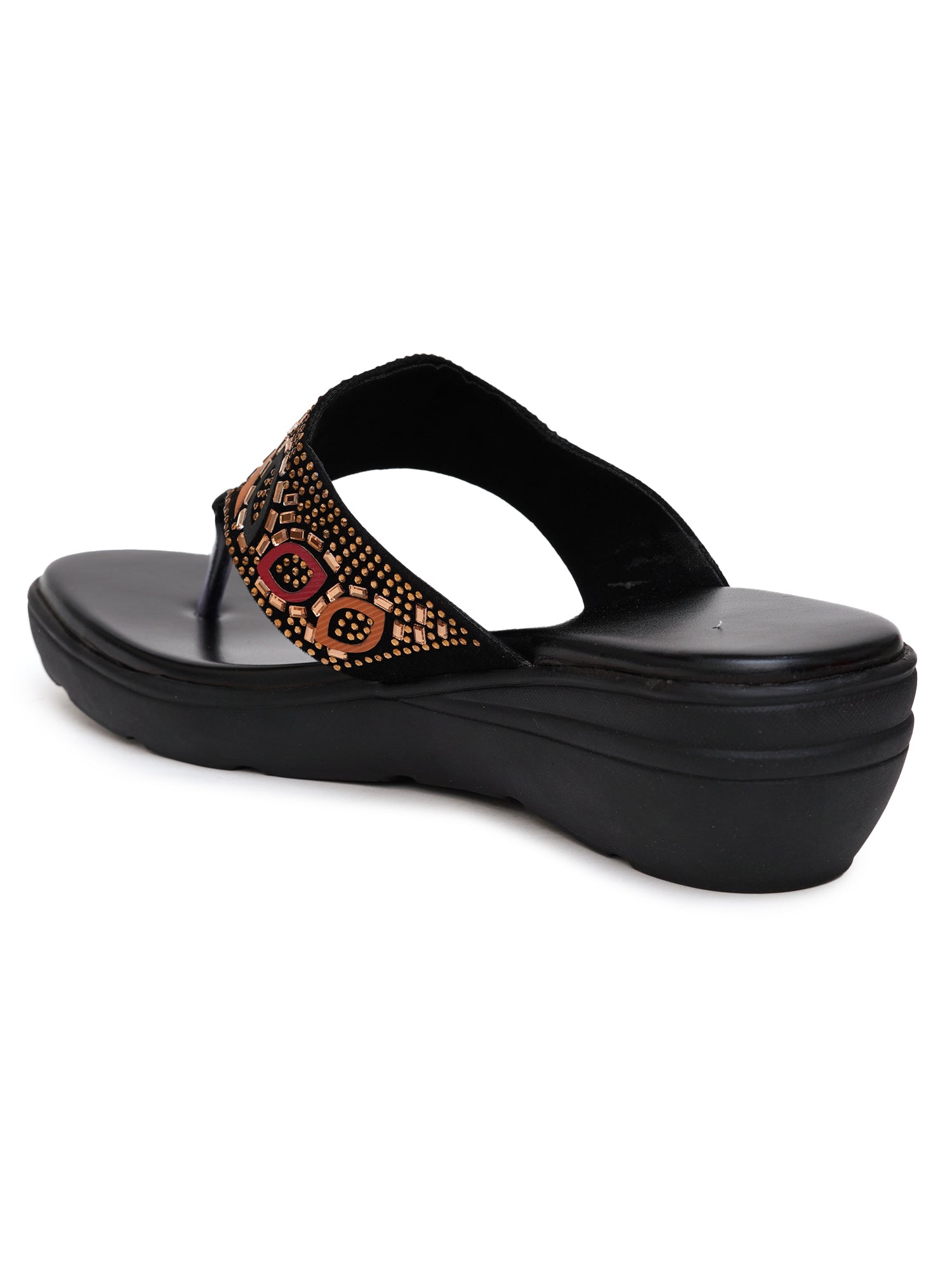 Planet Walk Multi-Strap Women's Flats - Black view 4