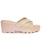 Planet Walk 53038906 Women's Heels - Gold view 3