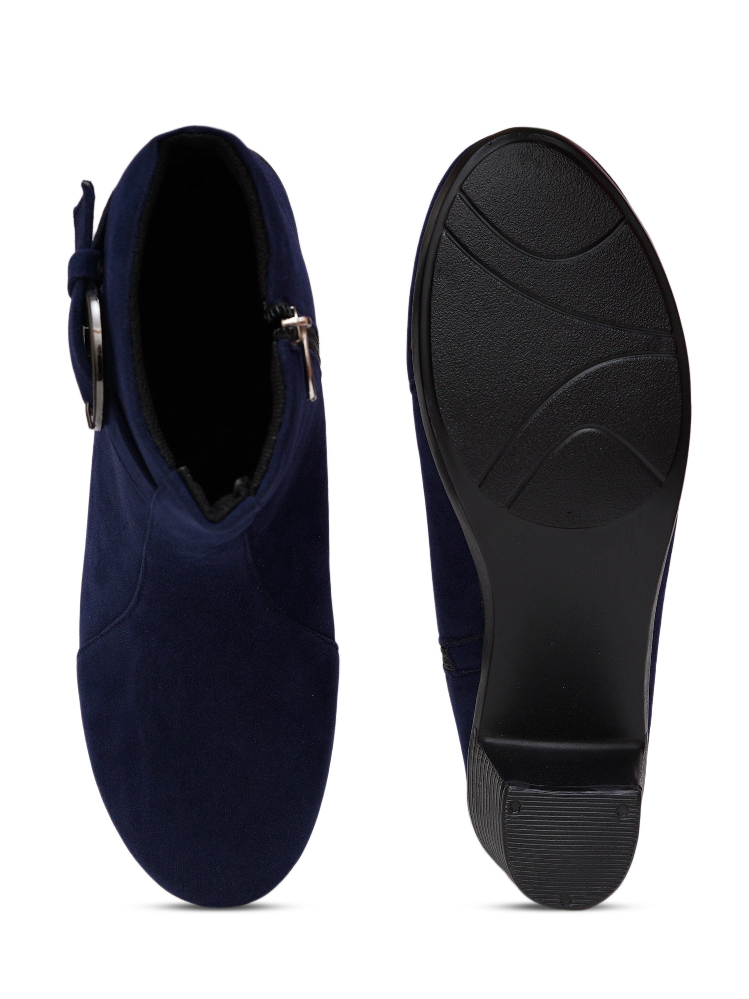 Planet Walk Suede Women's Ankle Boots - Navy view 6