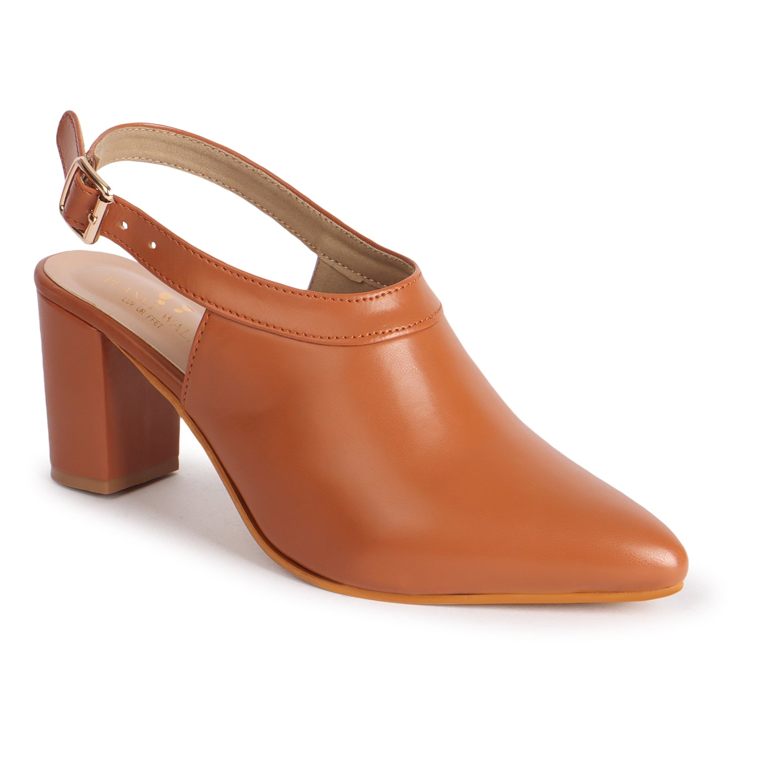 Planet Walk B116 Women's Heels - Tan view 3