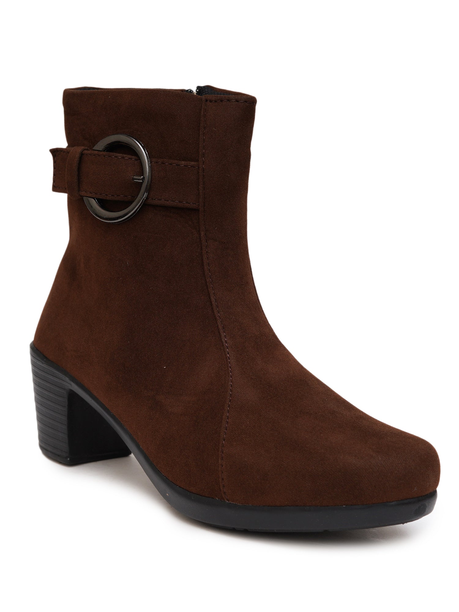 Planet Walk Suede Women's Ankle Boots - Brown