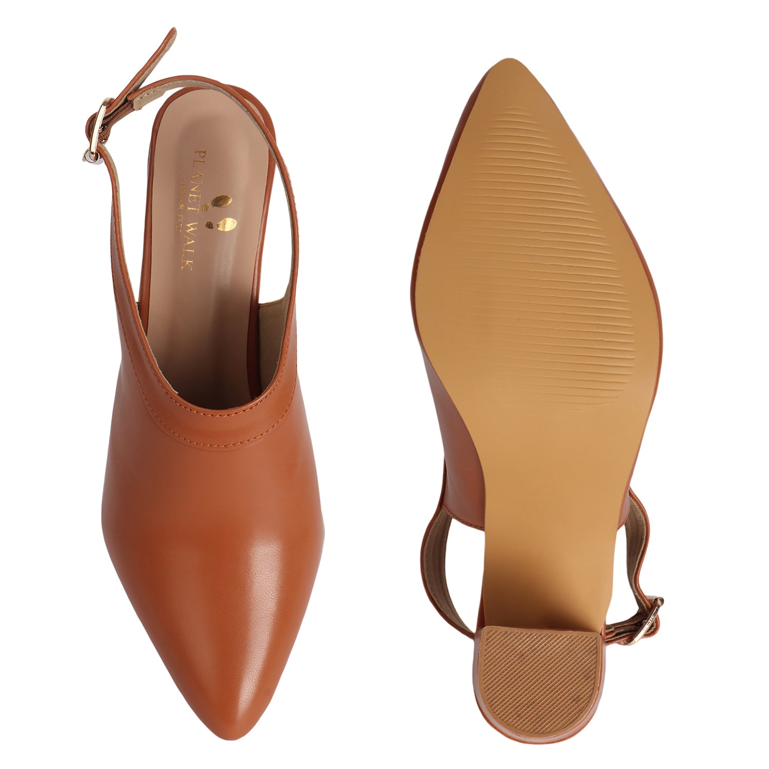 Planet Walk B116 Women's Heels - Tan view 6