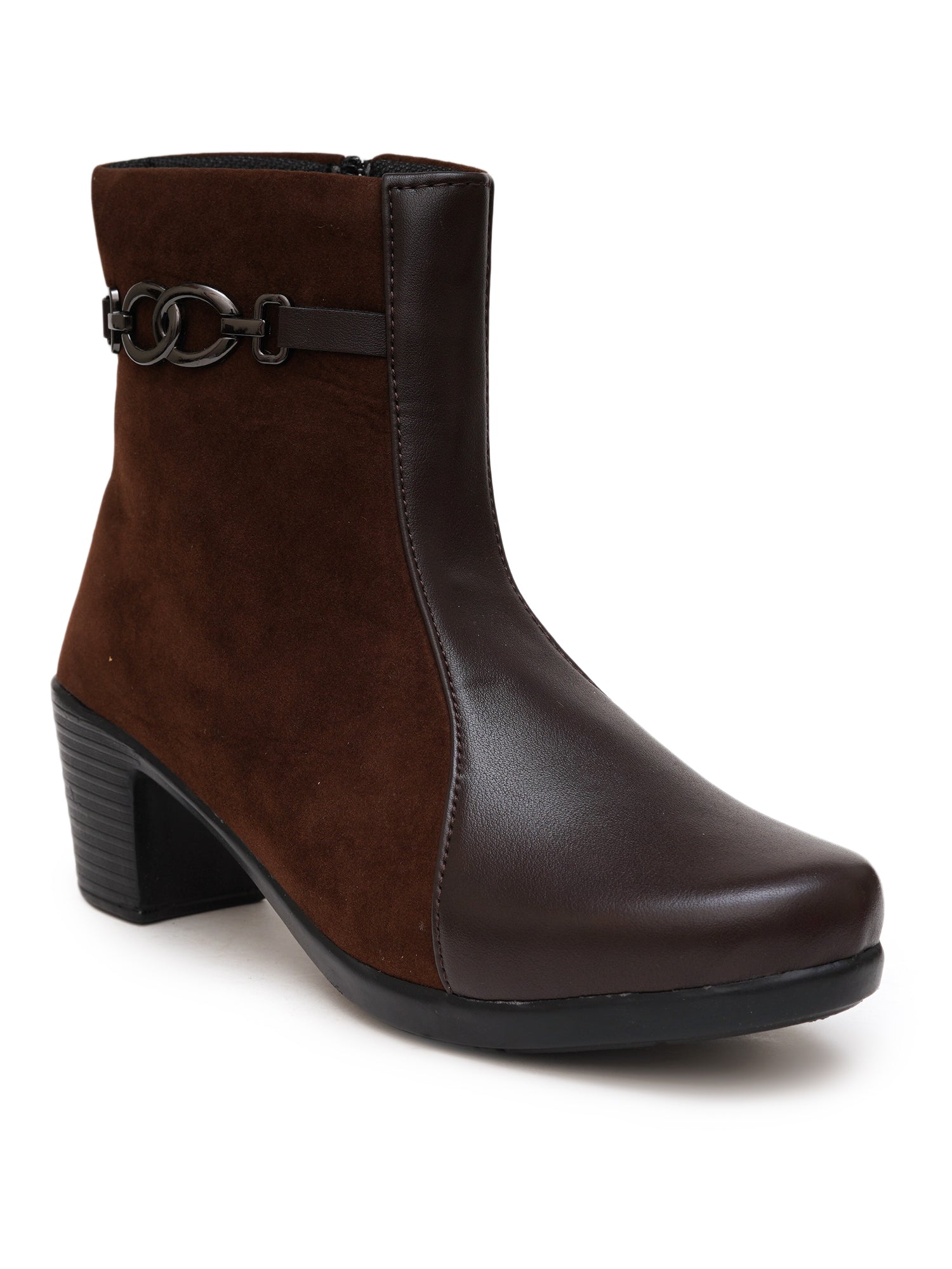 Planet Walk Luxe Suede Women's Ankle Boots - Brown
