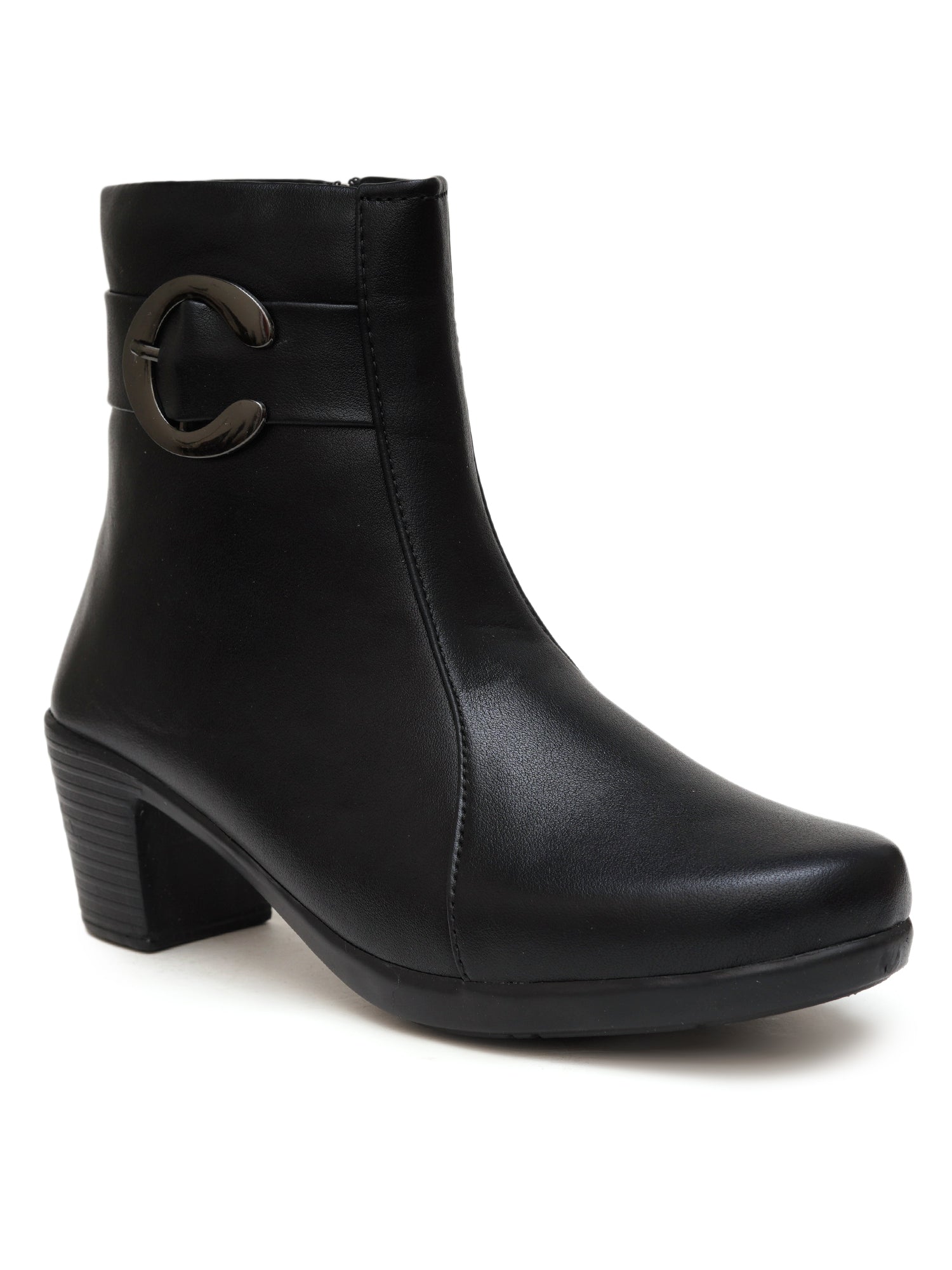 Planet Walk Inleather Women's Ankle Boots - Black