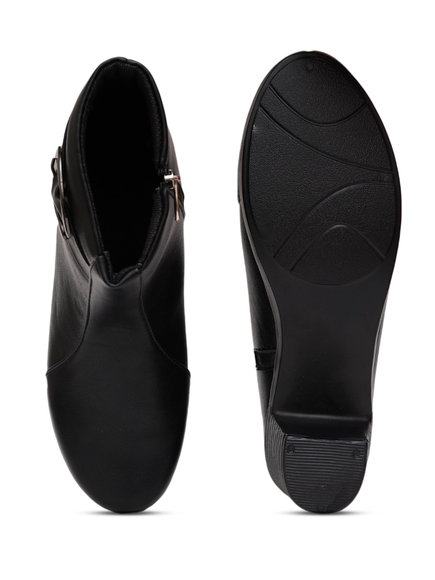 Planet Walk Inleather Women's Ankle Boots - Black view 6