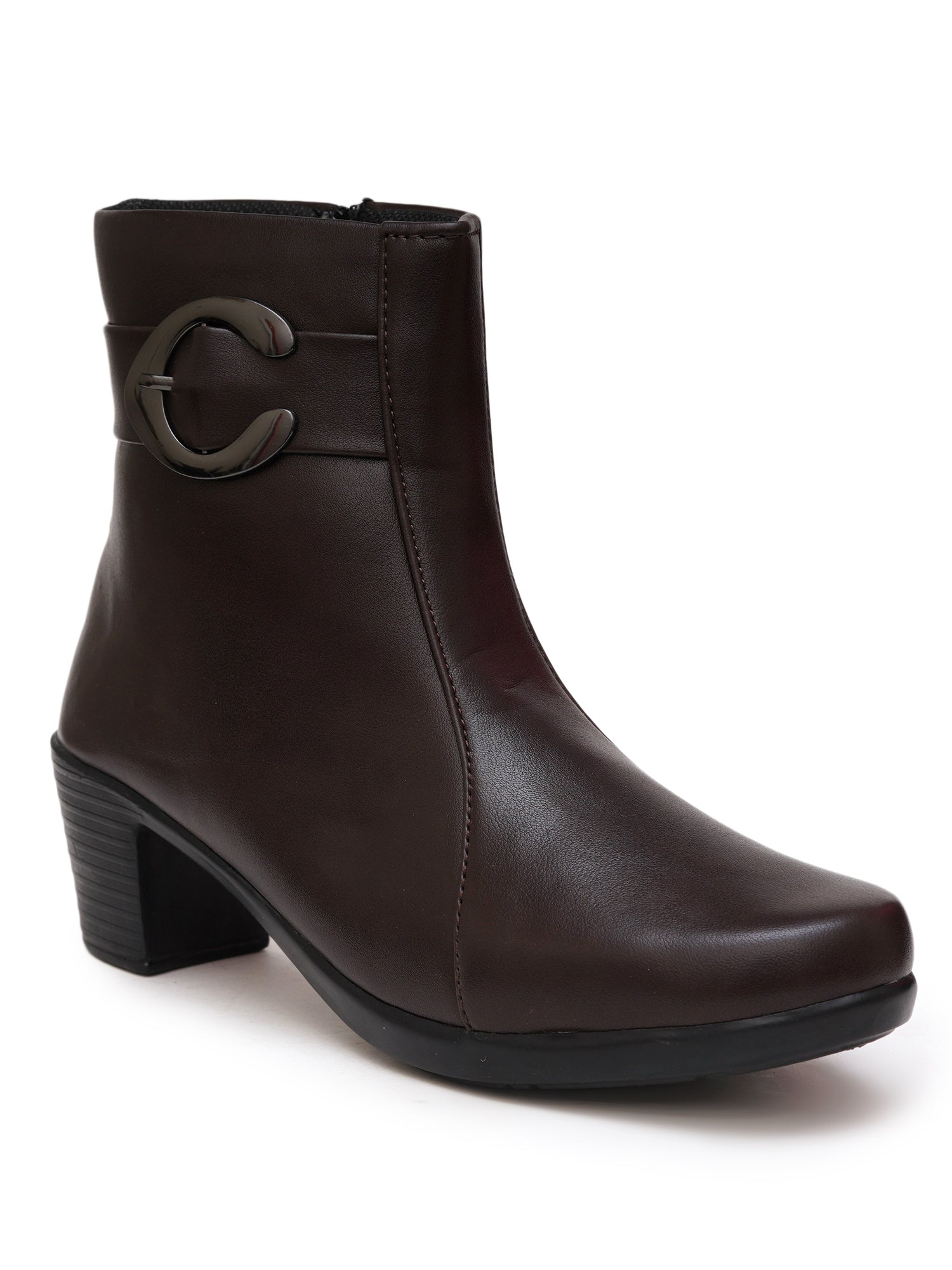 Planet Walk Inleather Women's Ankle Boots - Brown