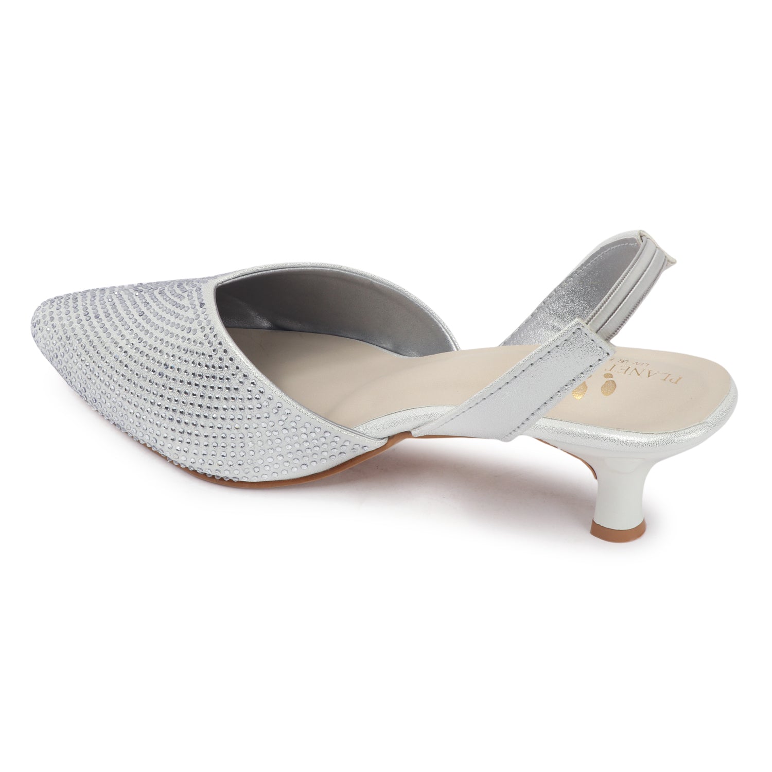 Planet Walk B019 Women's Heels - Silver view 3