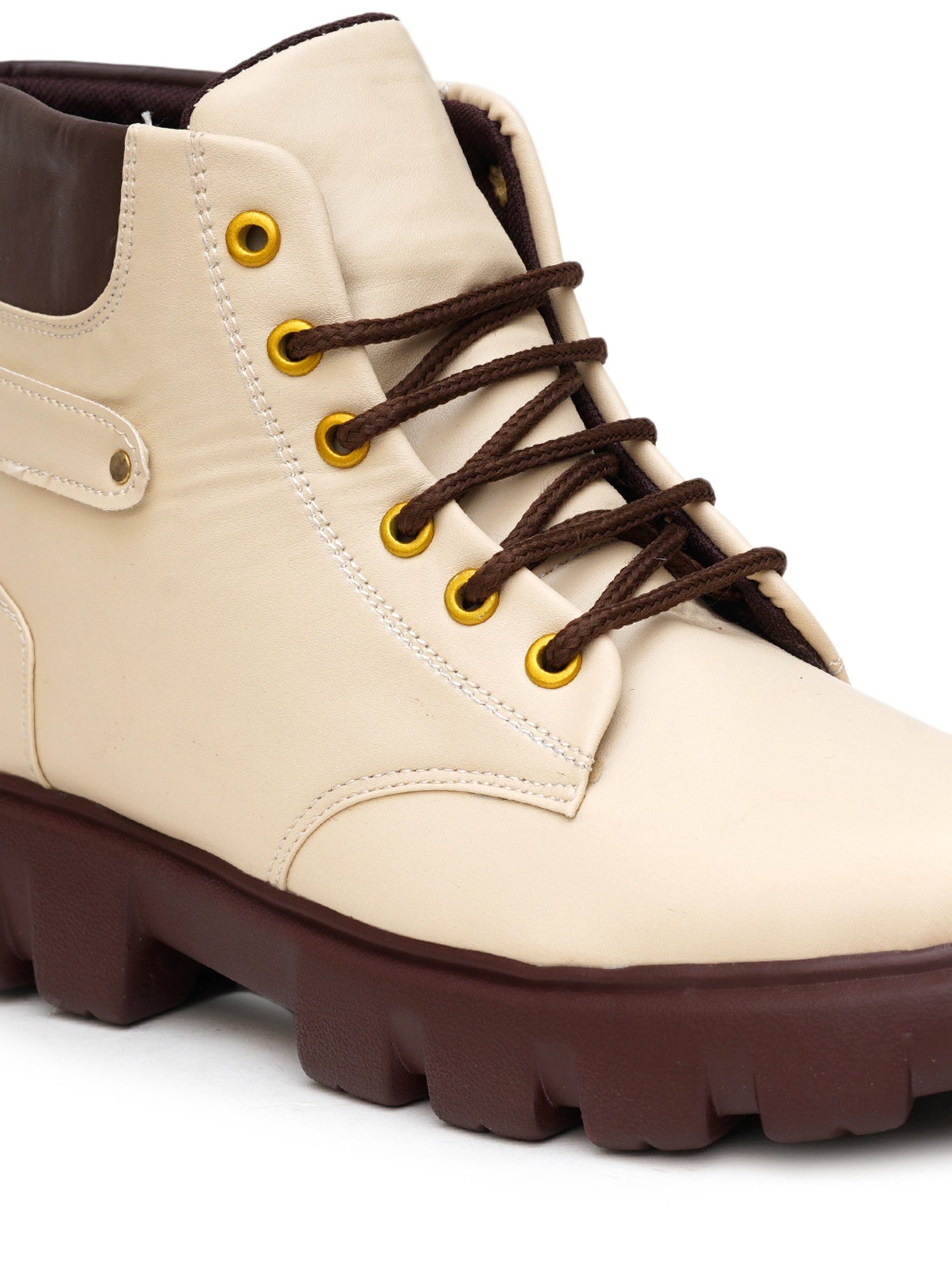 Planet Walk 250924 3 Women's Ankle Boots - Cream view 2