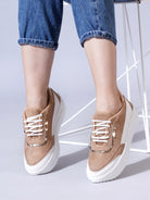 Planet Walk 6008 Women's Sneakers - Beige