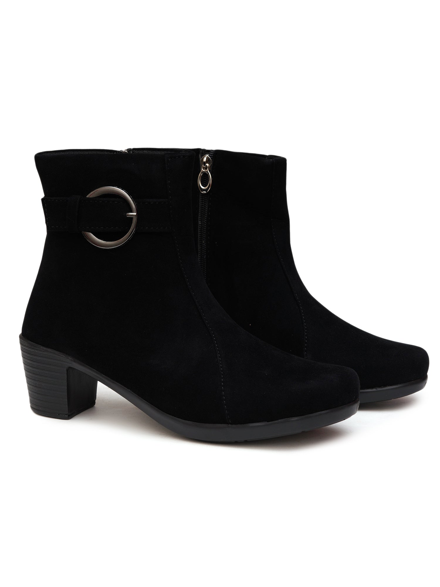 Planet Walk Suede Women's Ankle Boots - Black view 5
