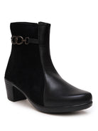 Planet Walk Luxe Suede Women's Ankle Boots - Black