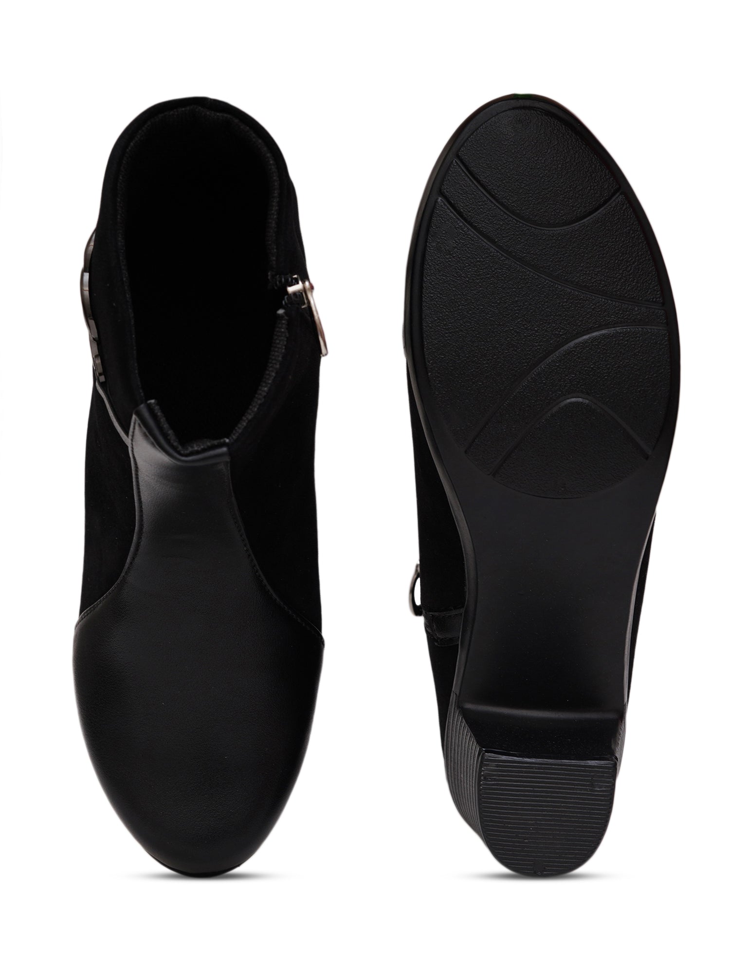 Planet Walk Luxe Suede Women's Ankle Boots - Black view 6